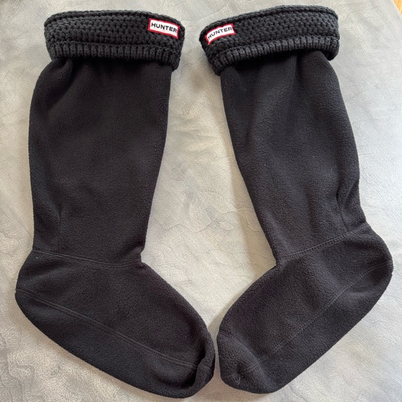 Hunter Black Fleece Boot Socks - Picture 4 of 4